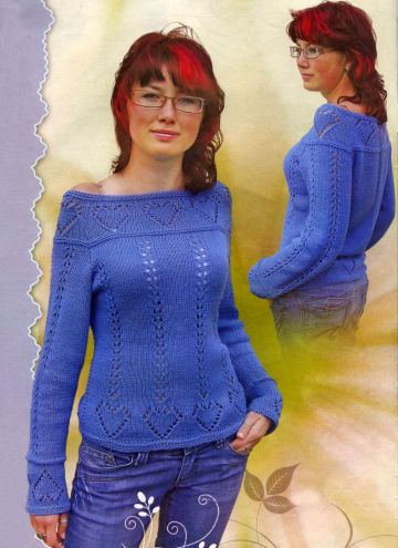 Pull con Punto Traforato Cuori