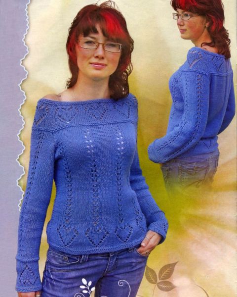 Pull con Punto Traforato Cuori