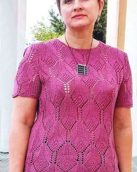 Pullover traforato a maniche corte