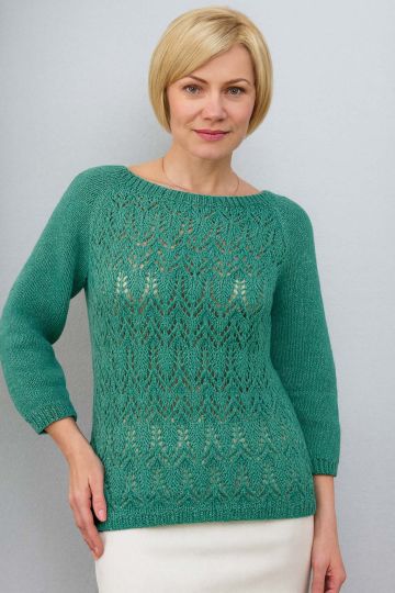 Pull con Punto Foglie Traforate