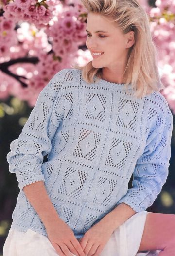 Pull con Quadri Traforati