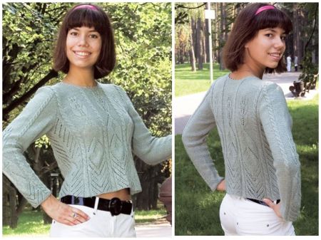 Pull con Punto Traforato e Trecce