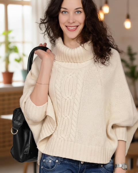 Maglione con maniche ampie