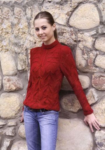 Maglione a punto in rilievo