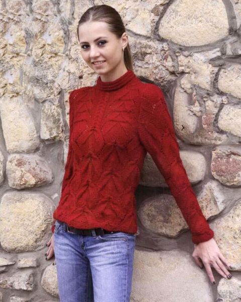 Maglione a punto in rilievo