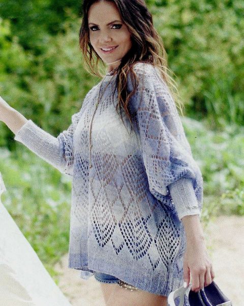 Pull con rombi ajour