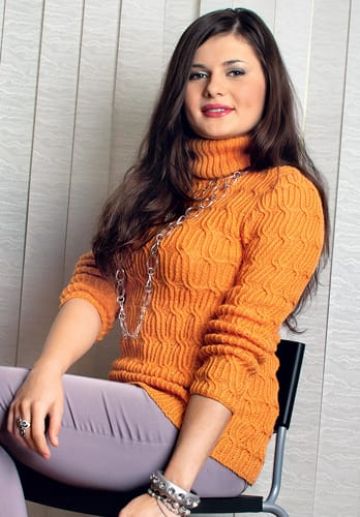 Maglione a punto in rilievo