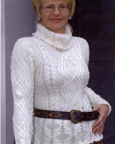 Maglione a punto in rilievo