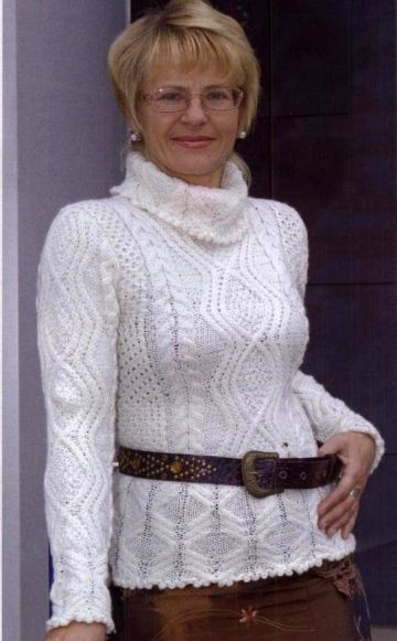 Maglione a punto in rilievo