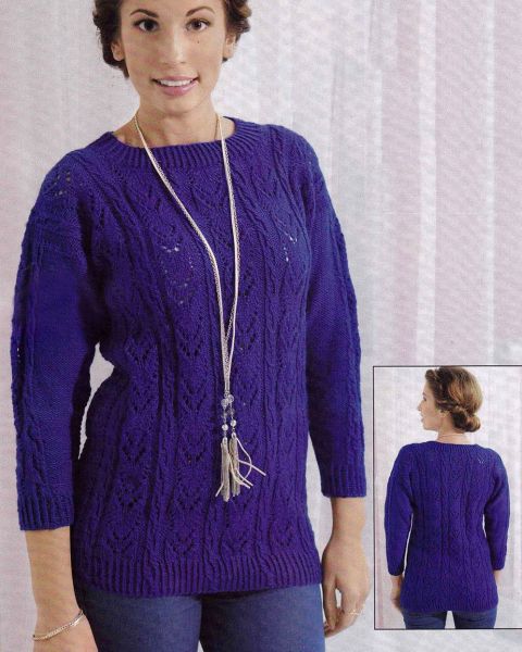 Pull con fasce ajour