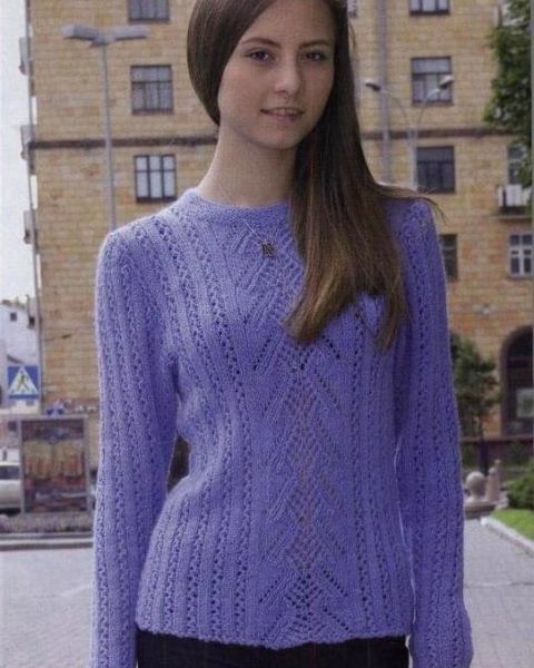 Pull con punto ajour