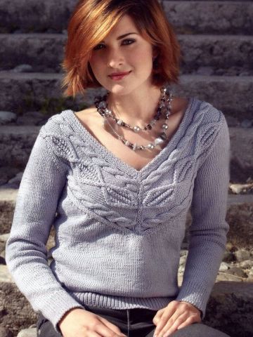 Pullover con una piazza di rombi
