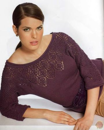 Pull con punto ajour