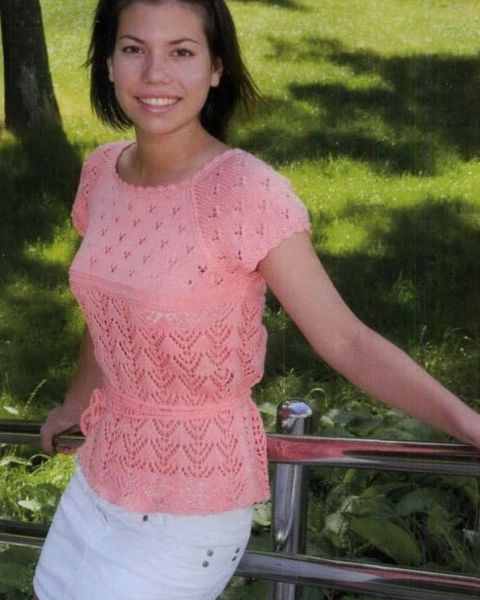 Pull ajour con sprone e raglan