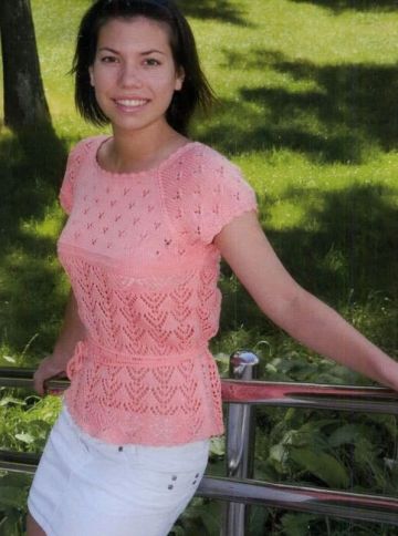 Pull ajour con sprone e raglan