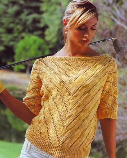 Pullover con motivo diagonale