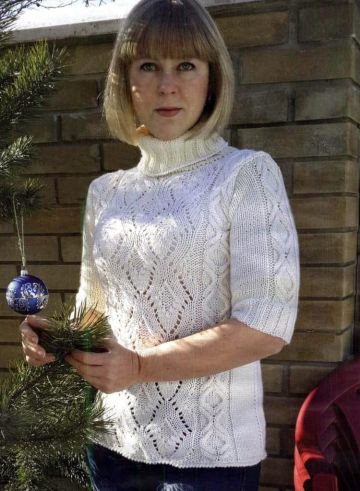 Maglione con maniche corte