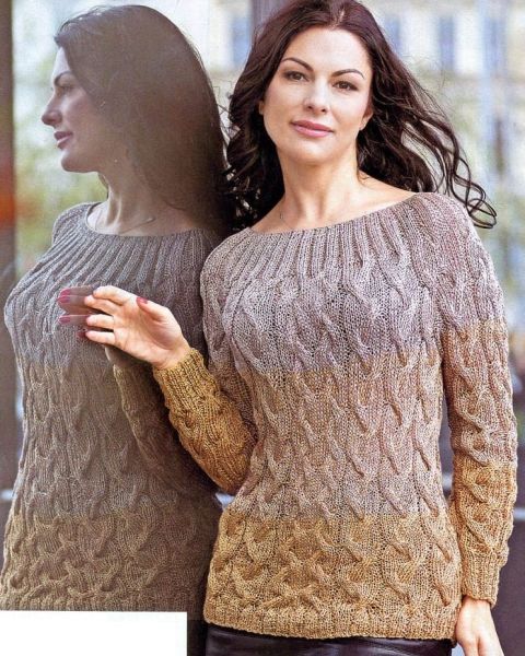 Pullover a trecce