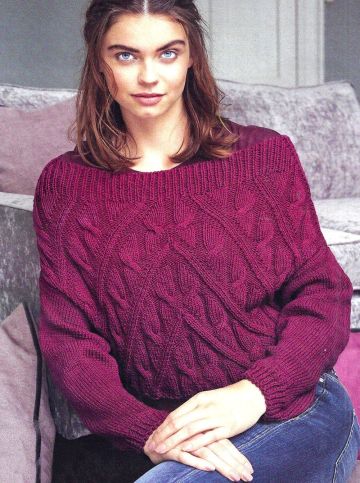 Pullover con spalle cadenti