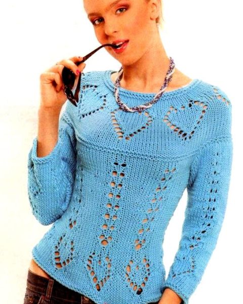 Pullover con sprone rotondo