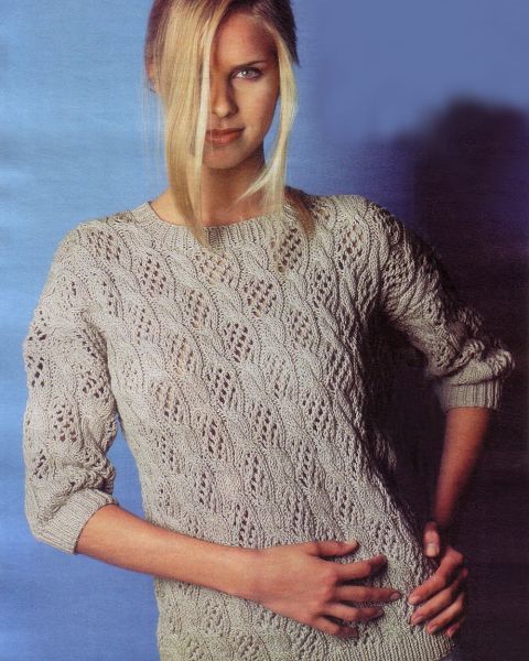 Pull con Punto Trecce Traforate