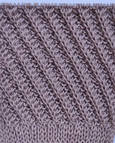 Punto maglie in diagonale