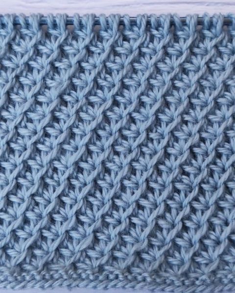 Punto maglie in diagonale
