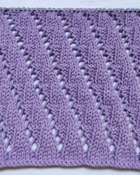 Punto maglie in diagonale