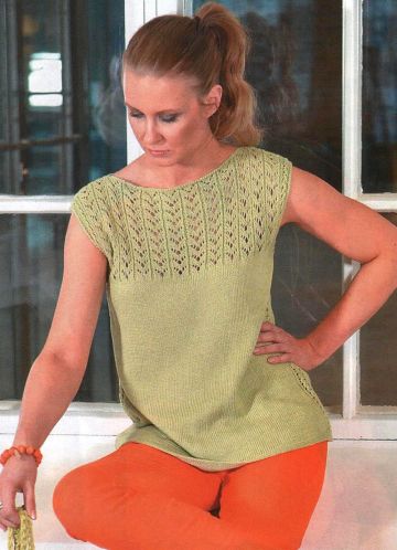 Top con sprone ajour