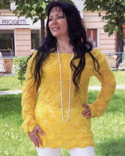 Tunica con un ampio collo