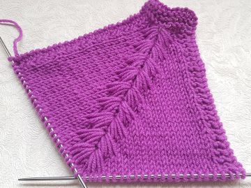 Maglia raglan dall'alto verso il basso