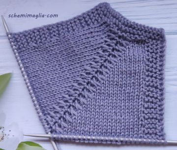 Linea Raglan top down ai ferri